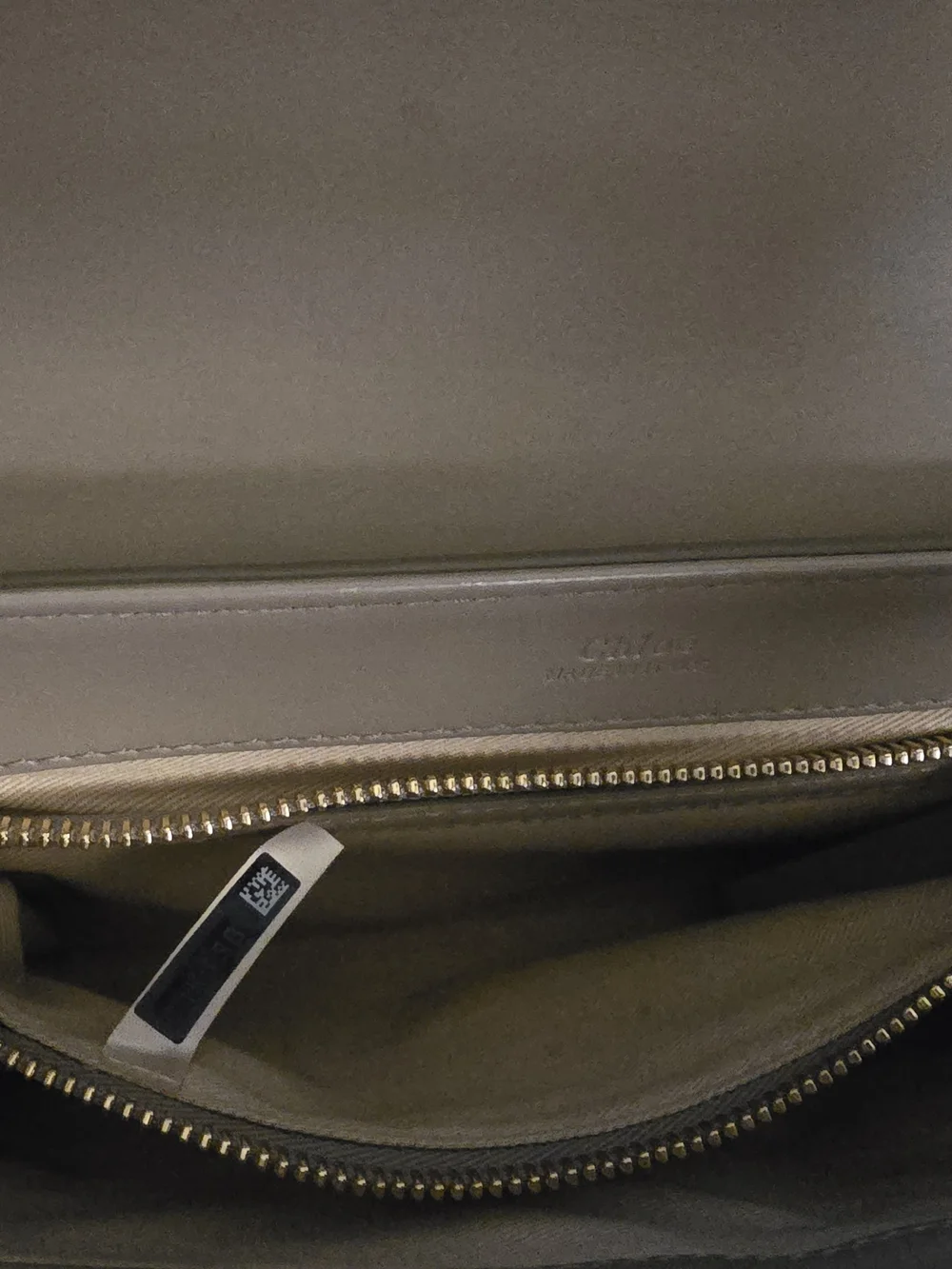 CHLOE dbl C Soft Leather Shoulder Bag in Taupe